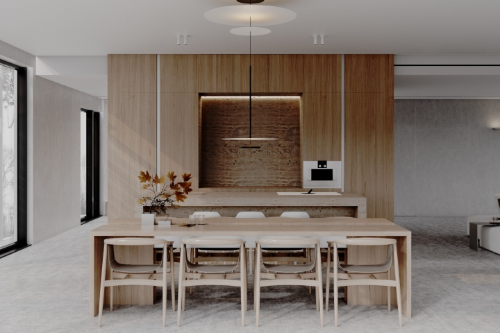 Дизайн дома Istrinsky Beach interior от «ZROBIM architects»